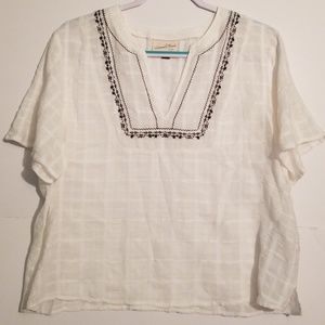 NWOT Universal Thread Peasant BoHo  XL White